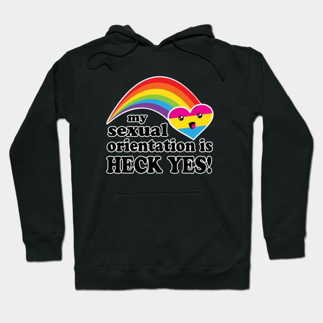 My Sexual Orientation Is Heck Yes Pansexual Pride Hoodie by ProudToBeHomo